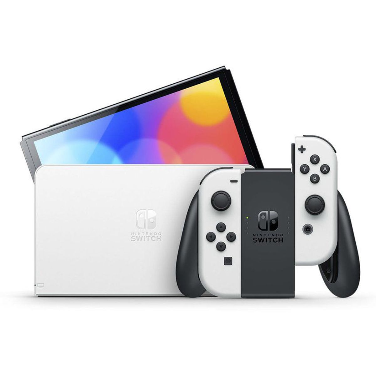 NINTENDO - Consola nintendo switch oled blanca + smash b + m kart + m 3d world
