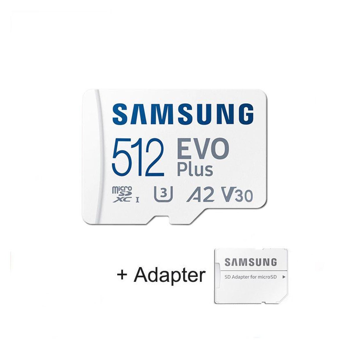 SAMSUNG - Samsung 512gb Microsd Evo Plus 130mbs UHS-I Micro SD U3 4K