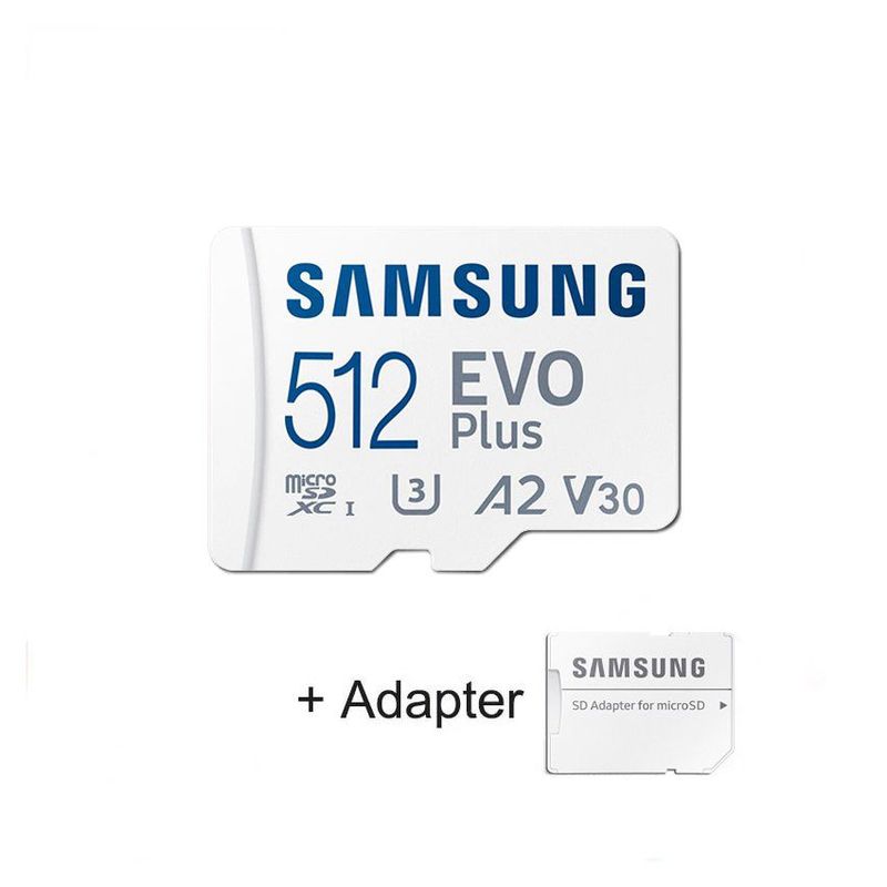 SAMSUNG - Samsung 512gb Microsd Evo Plus 130mbs UHS-I Micro SD U3 4K