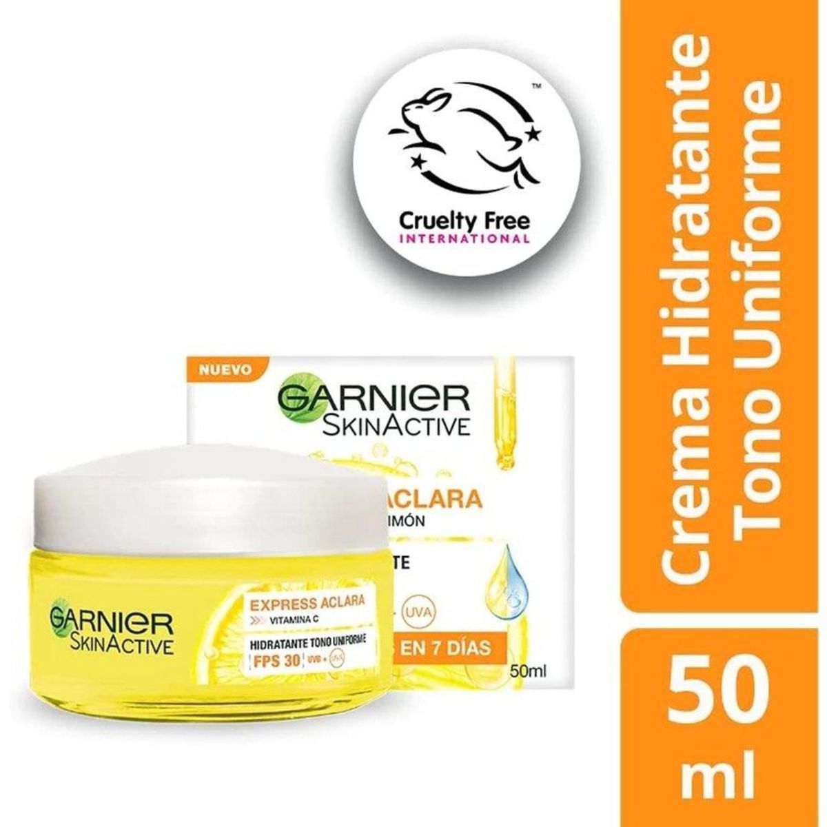 GARNIER - Crema Hidratante FPS 30 Express Aclara Garnier