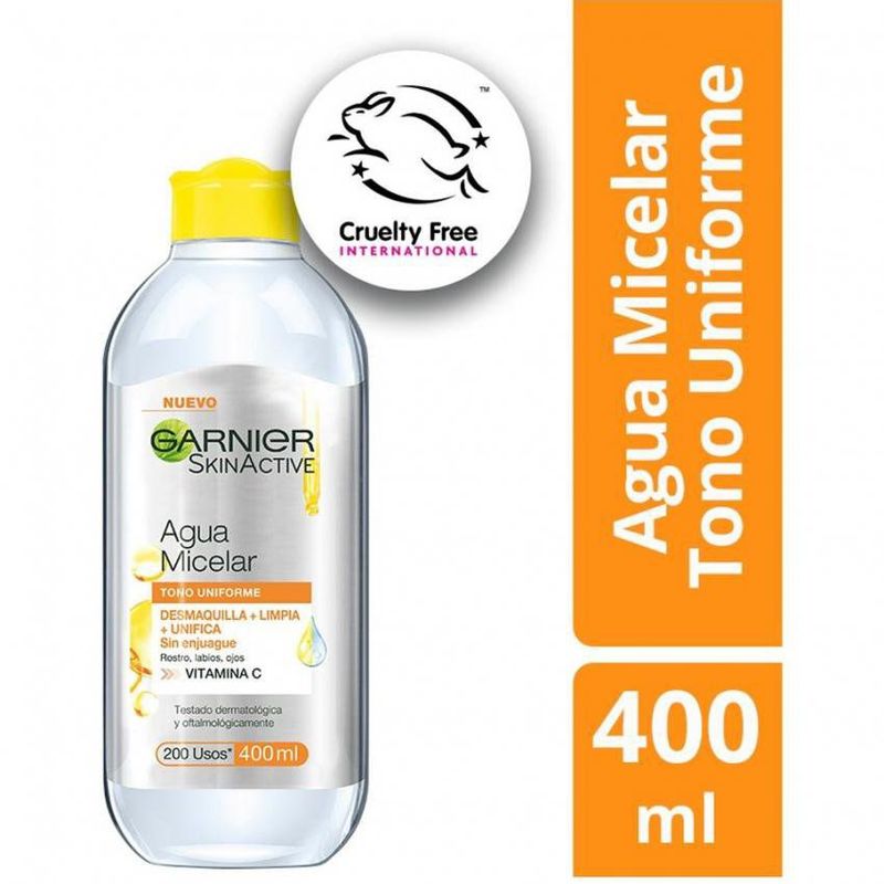 GARNIER - Agua micelar express aclarante vitamina c 400ml garnier_123
