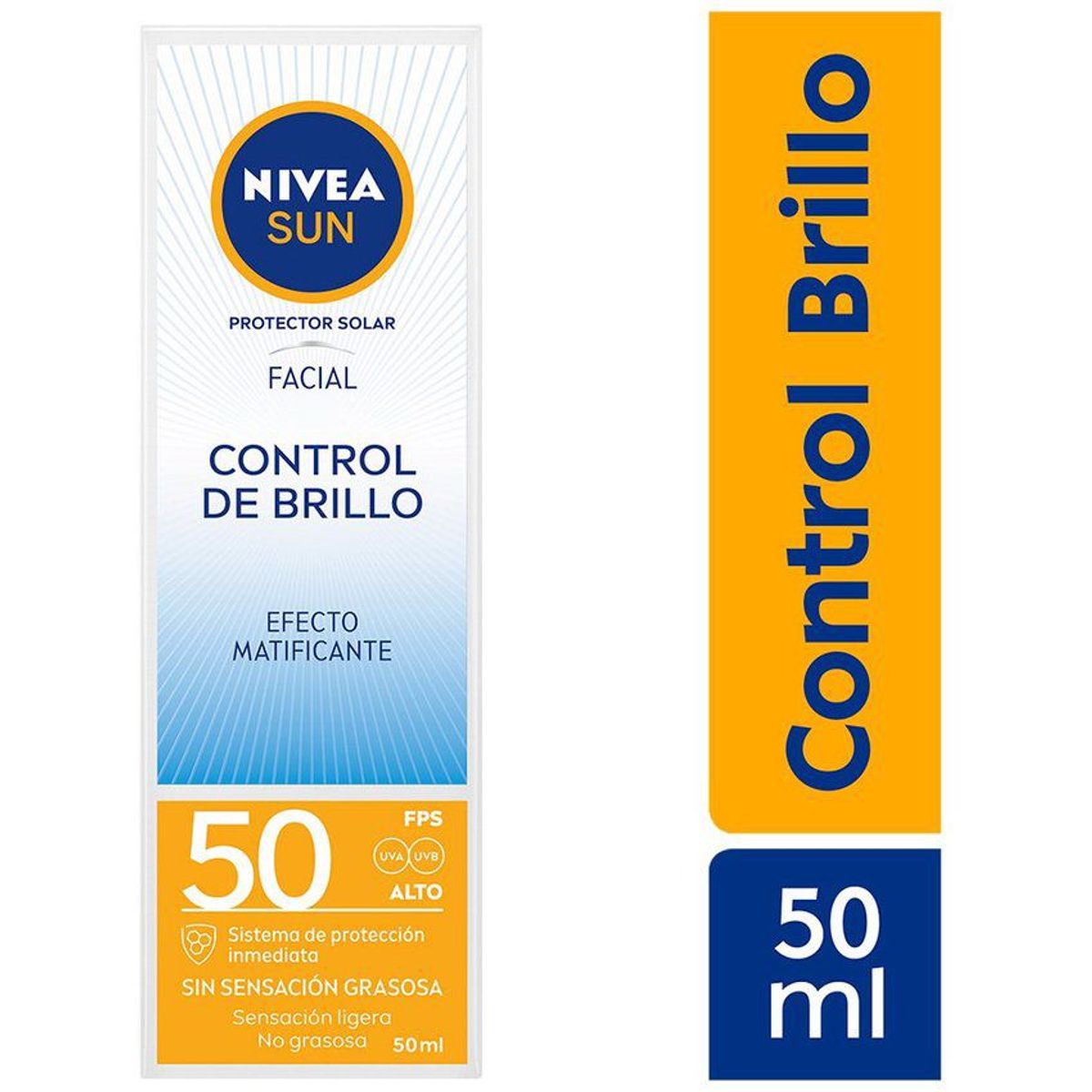 NIVEA - Protector Solar Facial Nivea Sun Control de Brillo FPS50