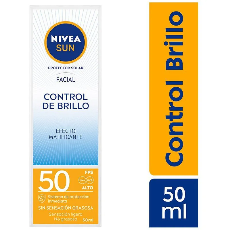 NIVEA - Protector Solar Facial Nivea Sun Control de Brillo FPS50