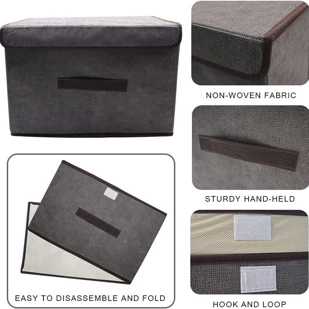 OEM - Organizador de almacenamiento plegable a prueba de polvo color Marron