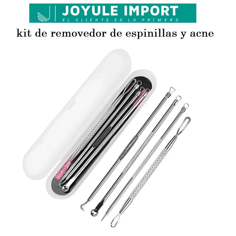 GENERICO - KIT EXTRACTOR DE ESPINILLAS, ACNE - 4 PIEZAS