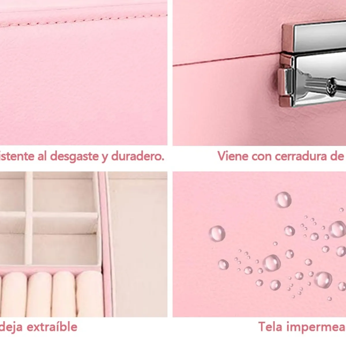 GENERICO - Organizador de joyas para mujeres y niñas, organizador de 2 Niveles