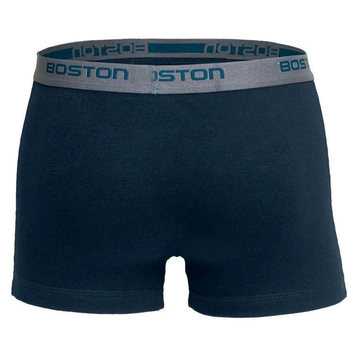 BOSTON - Bóxer Boston Corto Elástico Visible Azul Acero