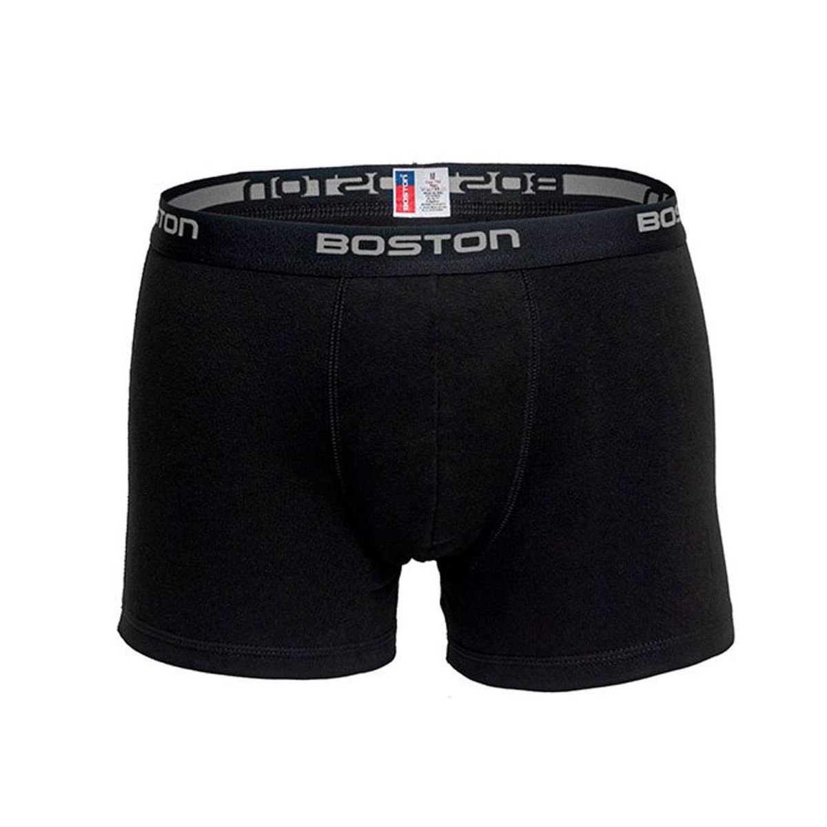 BOSTON - Bóxer Boston Corto Elástico Visible Negro