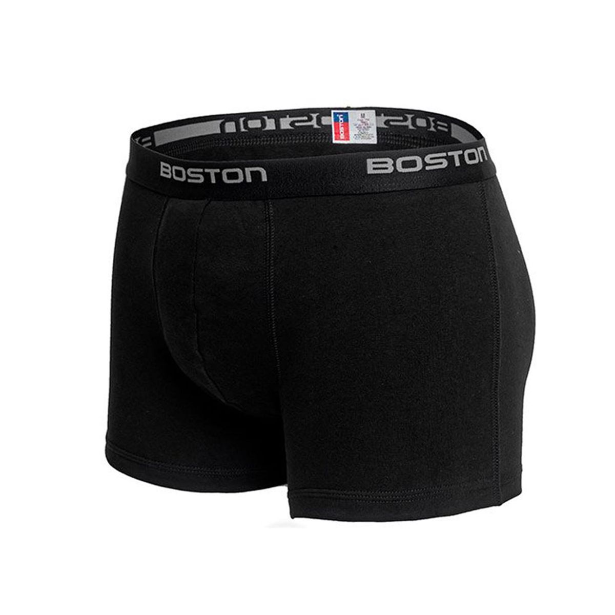 BOSTON - Bóxer Boston Corto Elástico Visible Negro