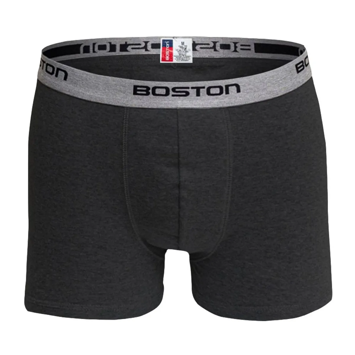 BOSTON - Bóxer Boston Corto Elástico Visible Plomo Oscuro