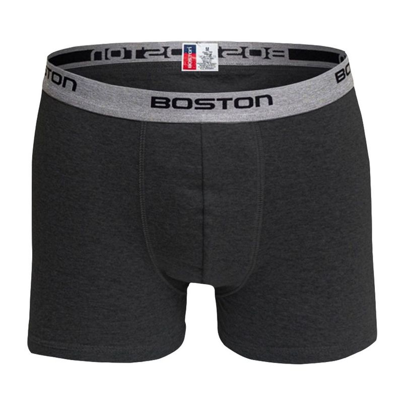 BOSTON - Bóxer Boston Corto Elástico Visible Plomo Oscuro