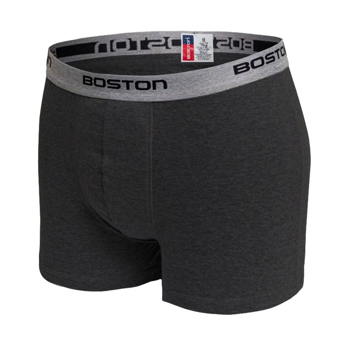BOSTON - Bóxer Boston Corto Elástico Visible Plomo Oscuro