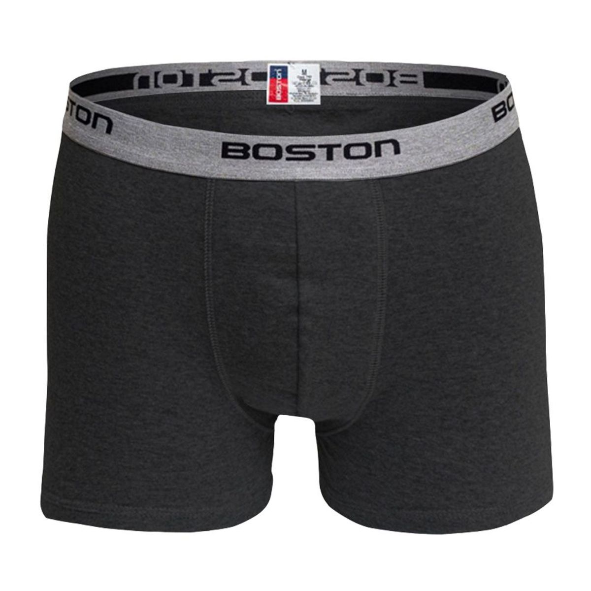 BOSTON - Bóxer Boston Corto Elástico Visible Plomo Oscuro