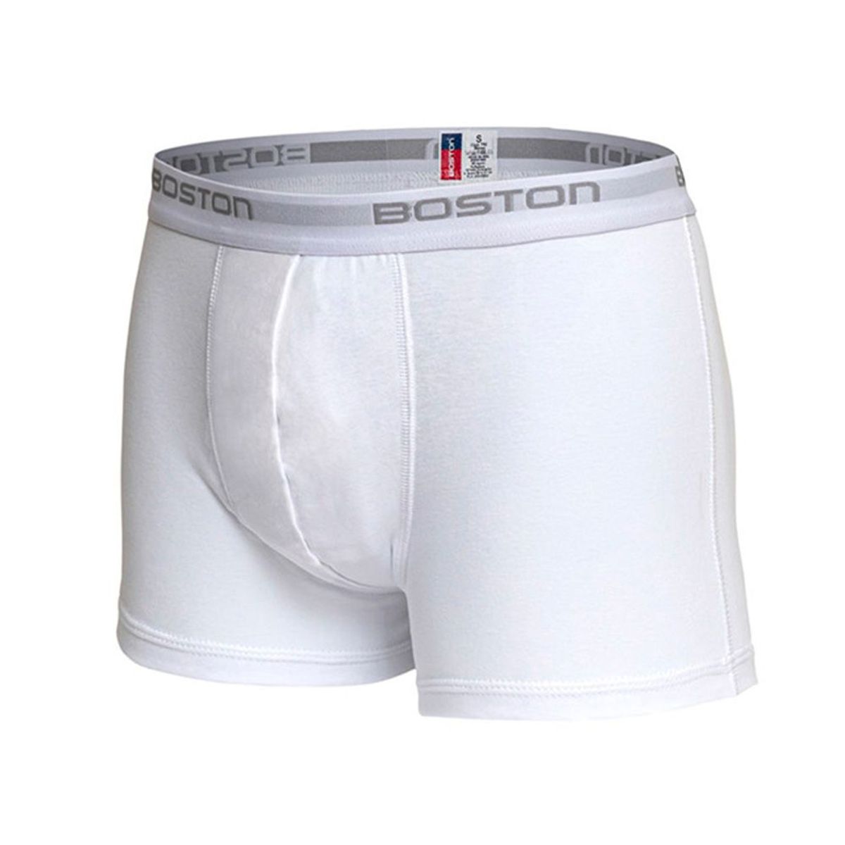 BOSTON - Bóxer Boston Corto Elástico Visible Blanco