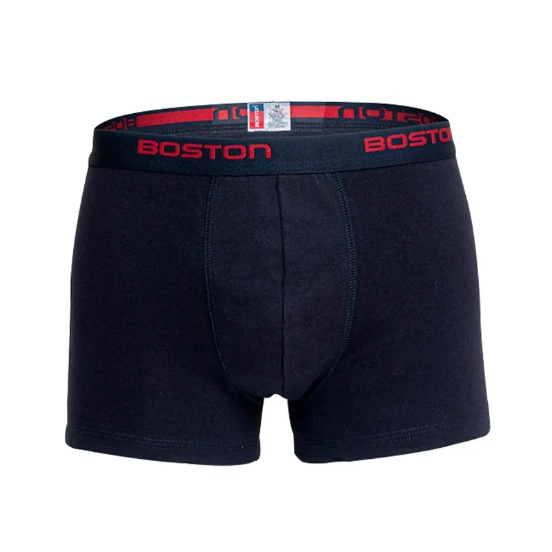 BOSTON - Bóxer Boston Corto Elástico Visible Azul Marino