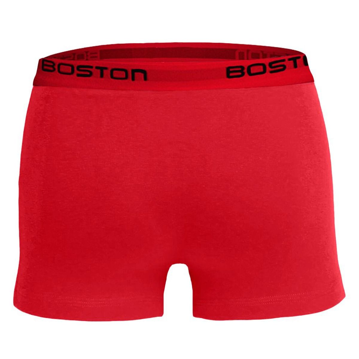 BOSTON - Bóxer Boston Corto Elástico Visible Rojo