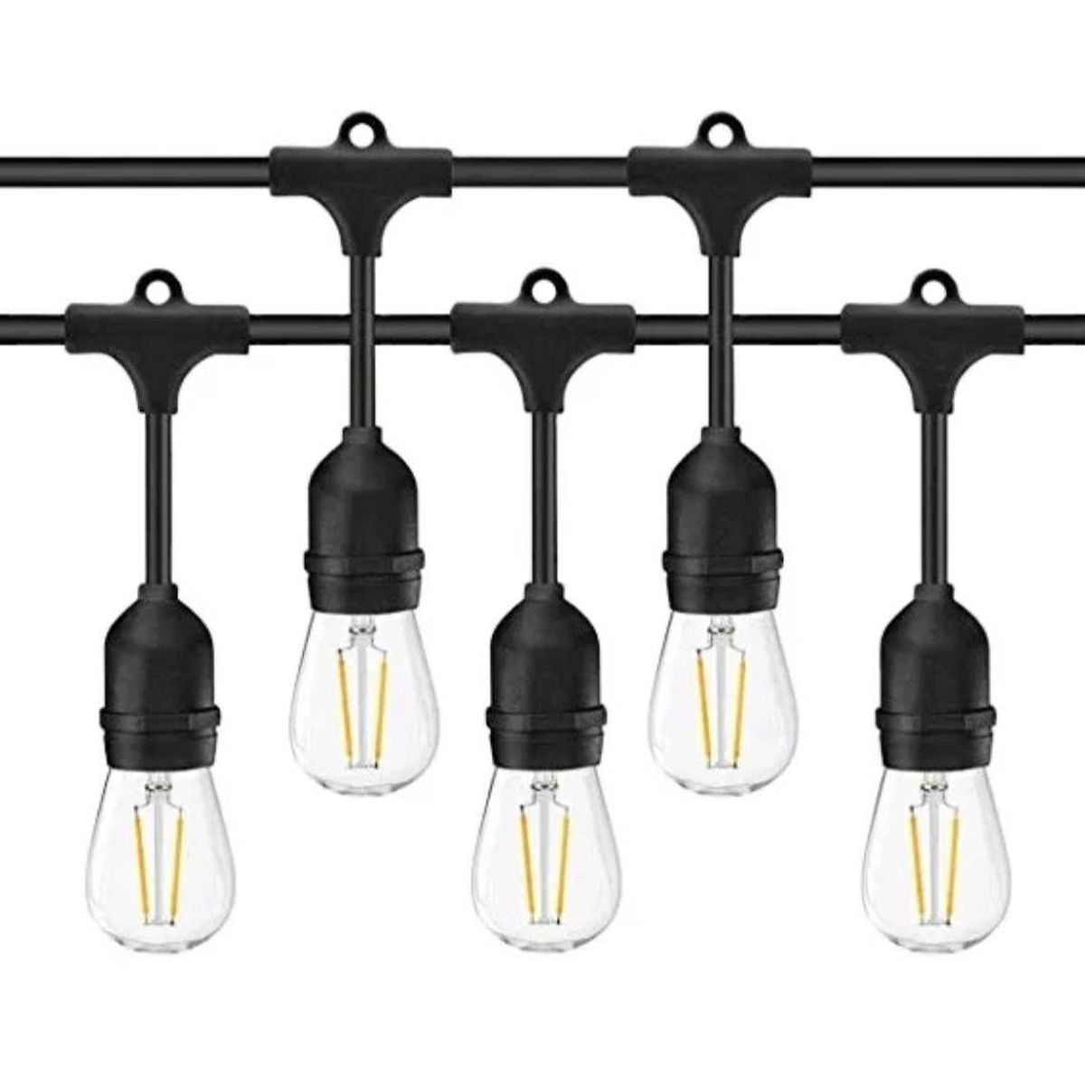 GENERICO - Luces 20 Focos 10M Decoracion Vintage Fiestas Exterior Jardin Fiestas