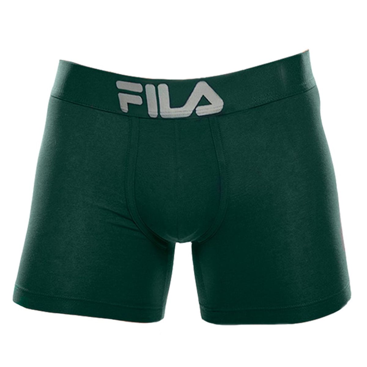 FILA - Bóxer Fila  Pretina Ancha Verde Oscuro