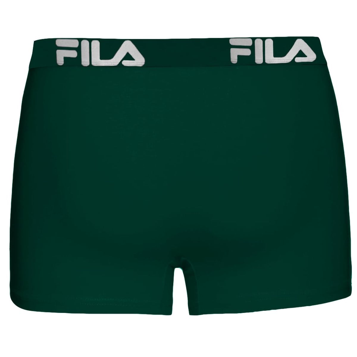 FILA - Bóxer Fila  Pretina Ancha Verde Oscuro