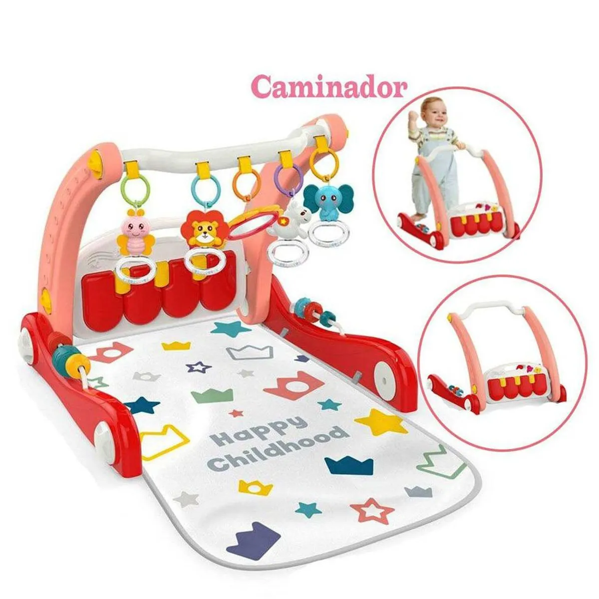 IDEAL - Gimnasio Caminador 2en1 Musical King Walker