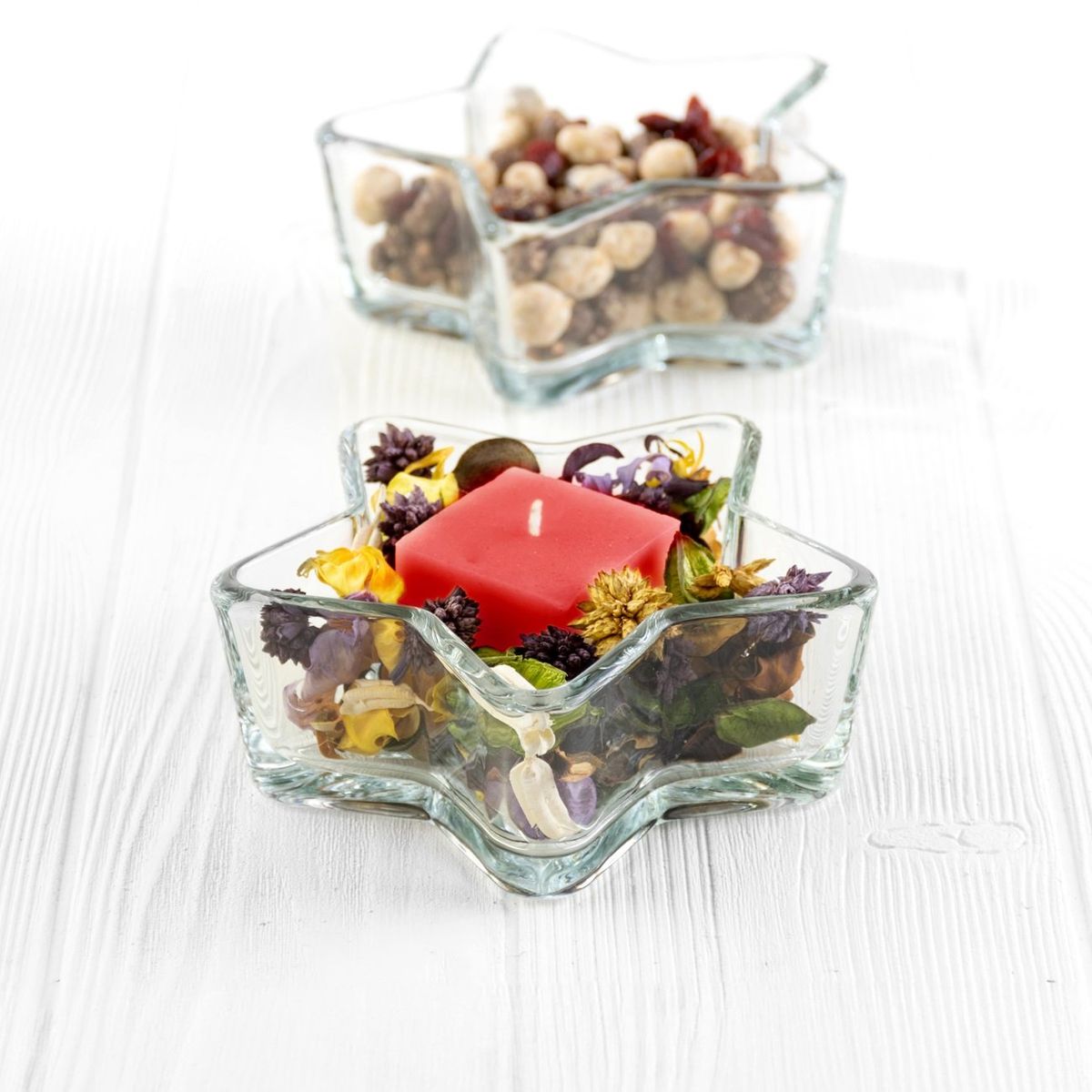 LIBBEY - Florero Multifuncional Forma de Estrella 15.2 cm