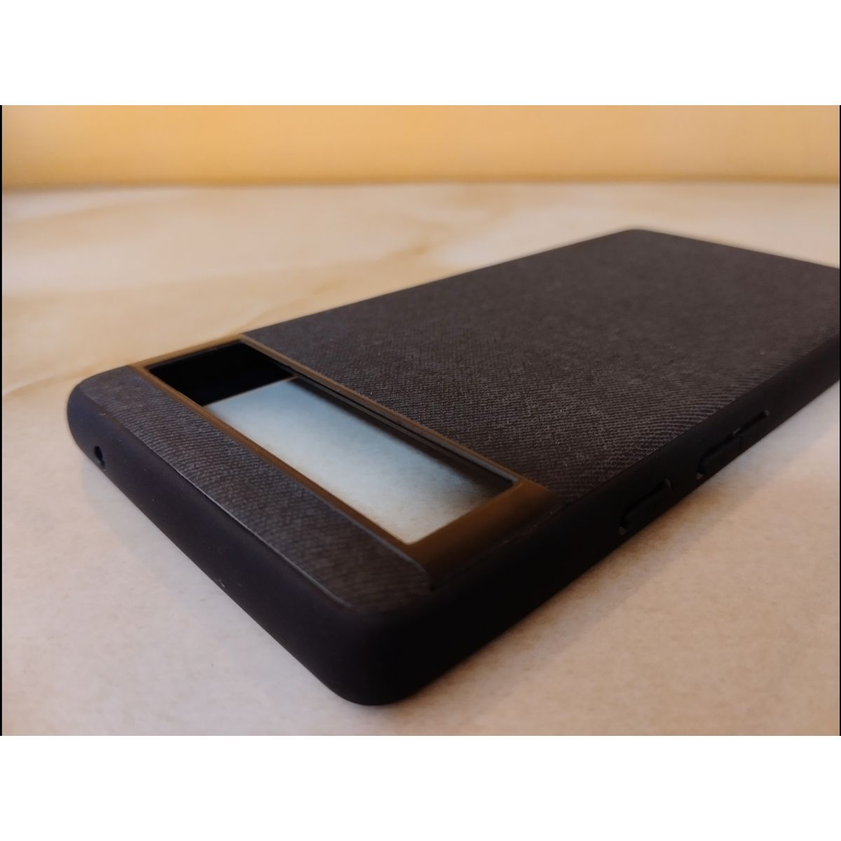 GENERICO - CASE FUNDA PARA GOOGLE PIXEL 7 PRO - NEGRO GRANO DE TELA