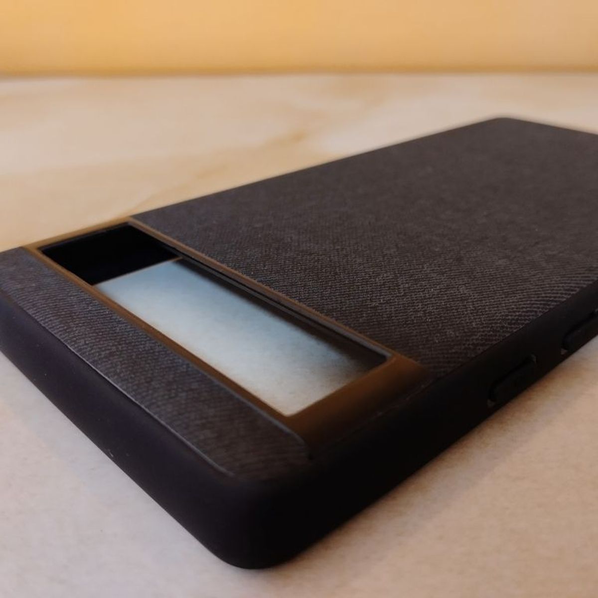 GENERICO - CASE FUNDA PARA GOOGLE PIXEL 7 GRANO DE TELA NEGRO