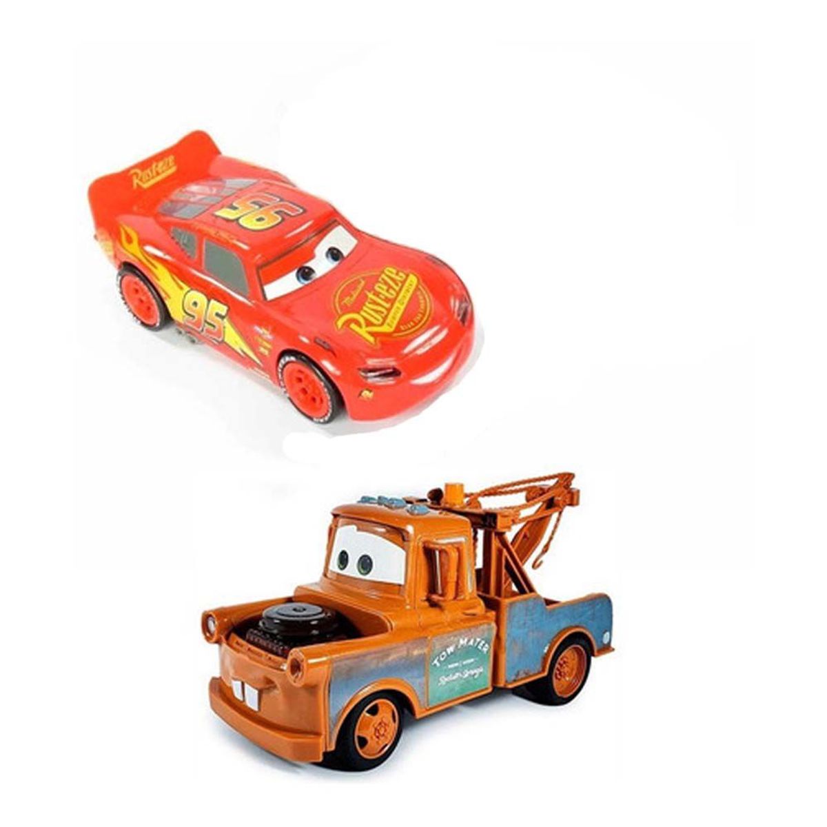 PIXAR - Coches De Friccion Rayo Mcqueen Y Mater Cars