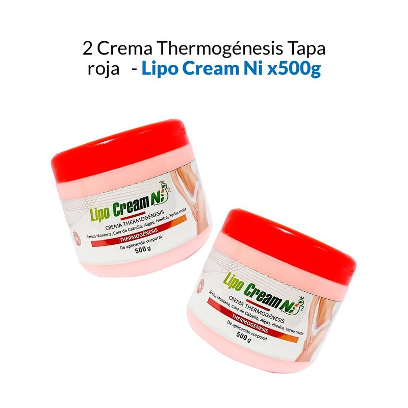 GENERICO - 2 Crema Lipo Cream Tapa Roja
