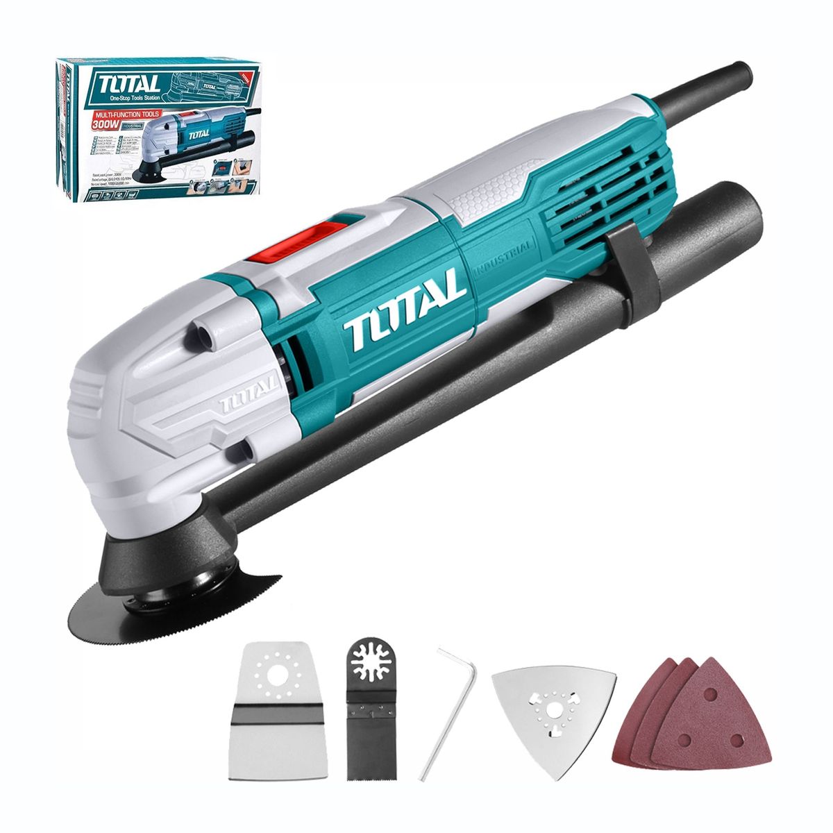 TOTAL TOOLS - HERRAMIENTA MULTIFUNCIÓN 300W RENOVATOR ACCESORIOS TOTAL - TS3006