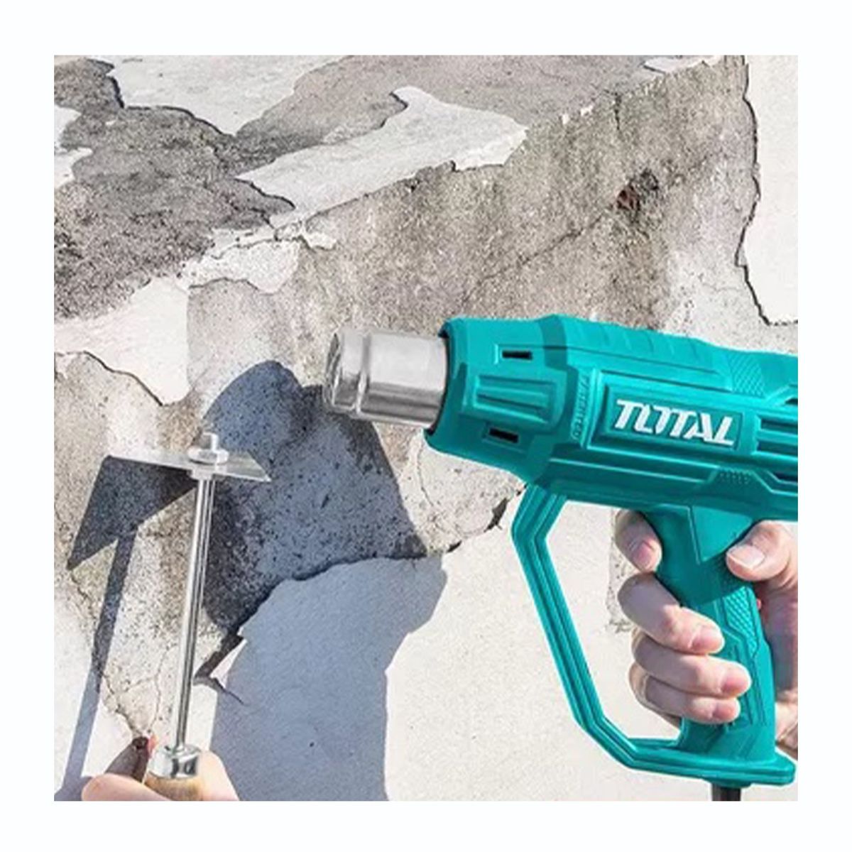 TOTAL TOOLS - PISTOLA DE CALOR 2000W AIRE CALIENTE INDUSTRIAL TOTAL - TB200365