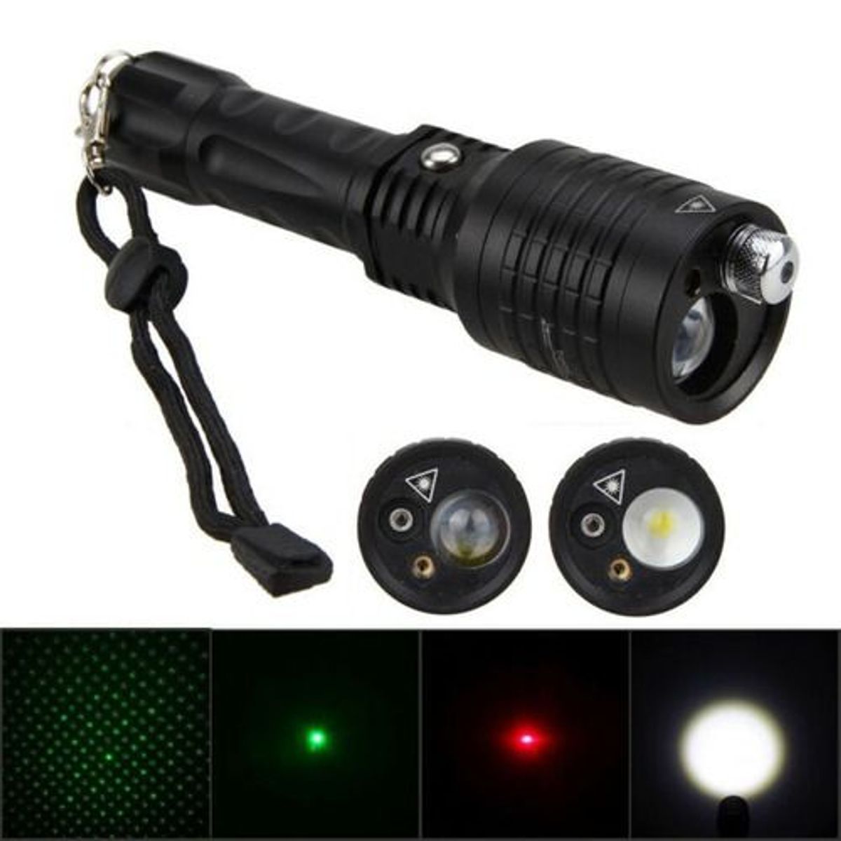 GENERICO - Linterna led 3 en 1 cafini para Camping y Senderismo.