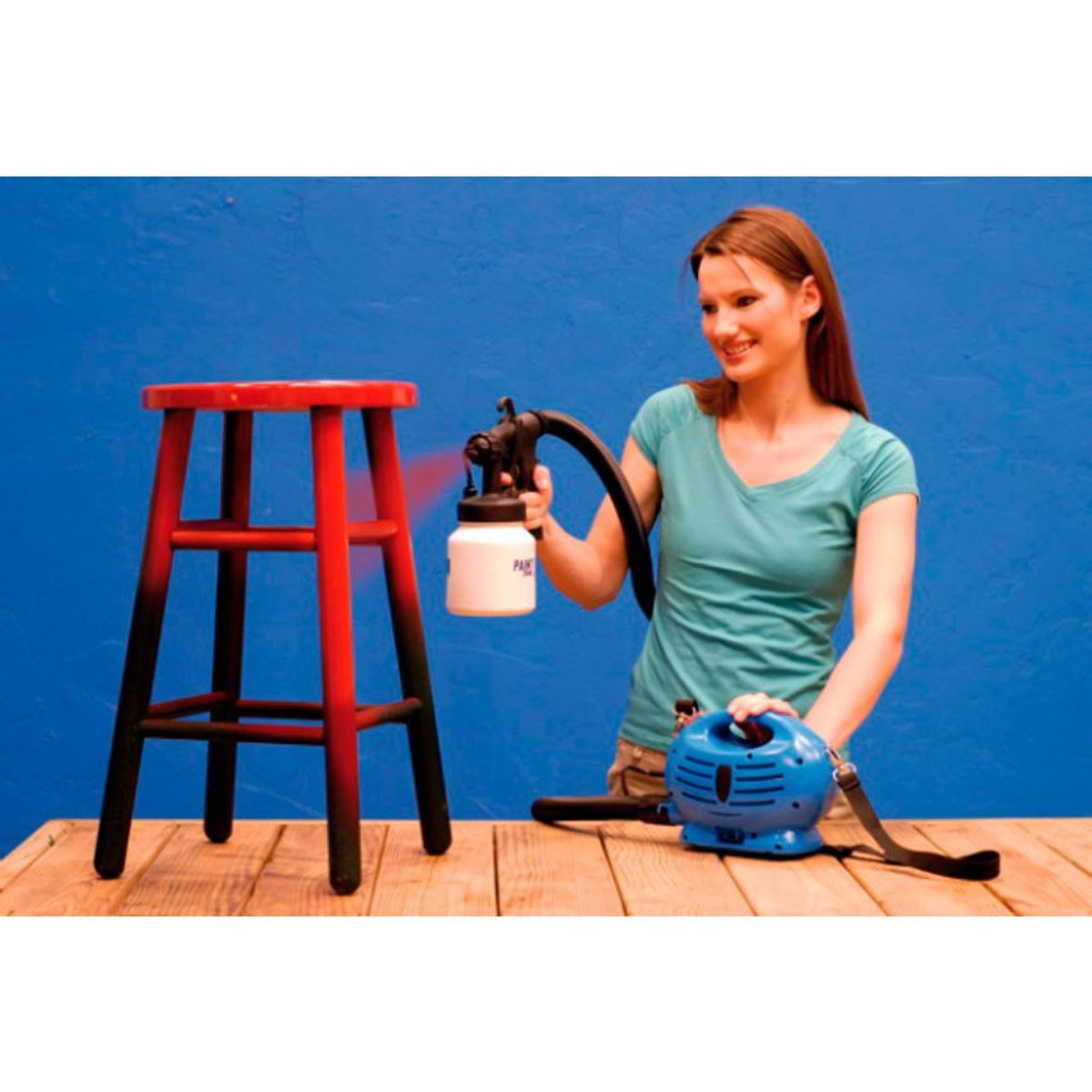 GENERICO - Kit portatil para pintar paint zoom pistola con compresor de aire