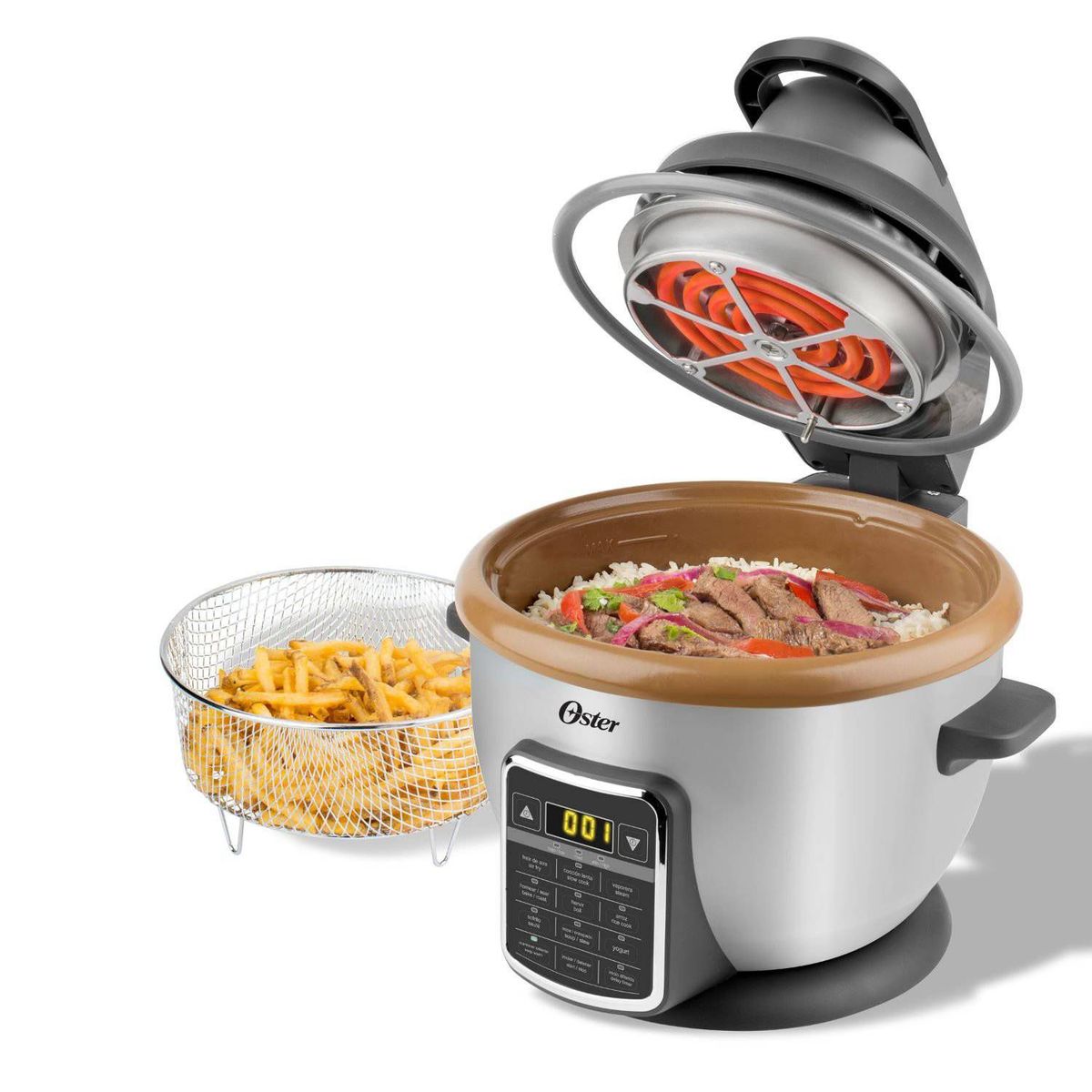 OSTER - Arrocera 10 en 1 con Freidora de Aire Oster