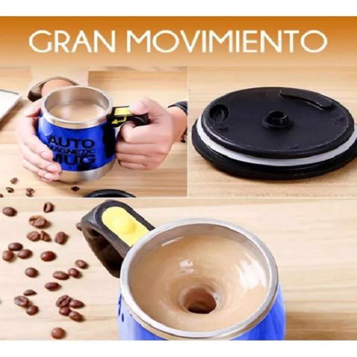 GENERICO - Taza Mezcladora Automática  de Calidad AZUL