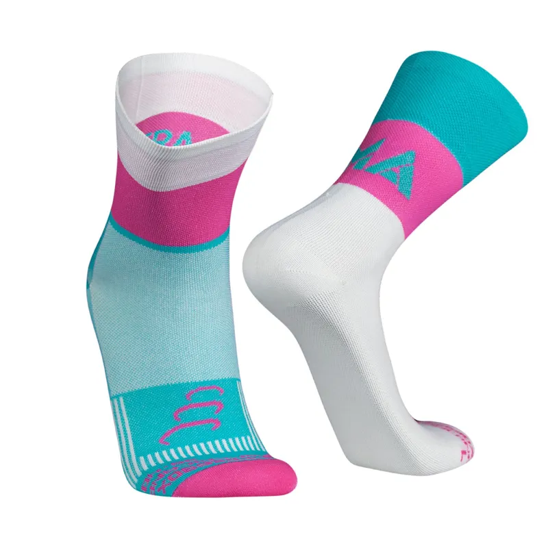 SILVERA NANOTECH - Medias running de compresión deportiva mujer hombre Maraton de Lima