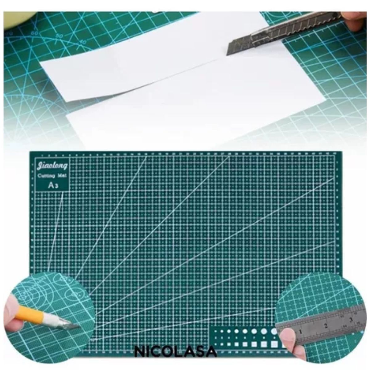 GENERICO - Base De Corte A3, Tapete Para Corte 30 X 45 Doble Vista