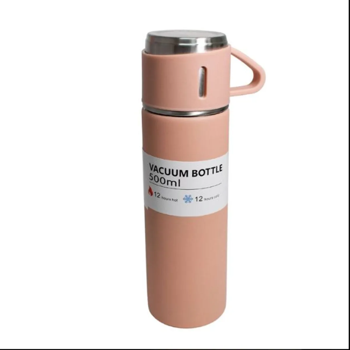 GENERICO - Termo de Acero Inoxidable Rosado 500ml