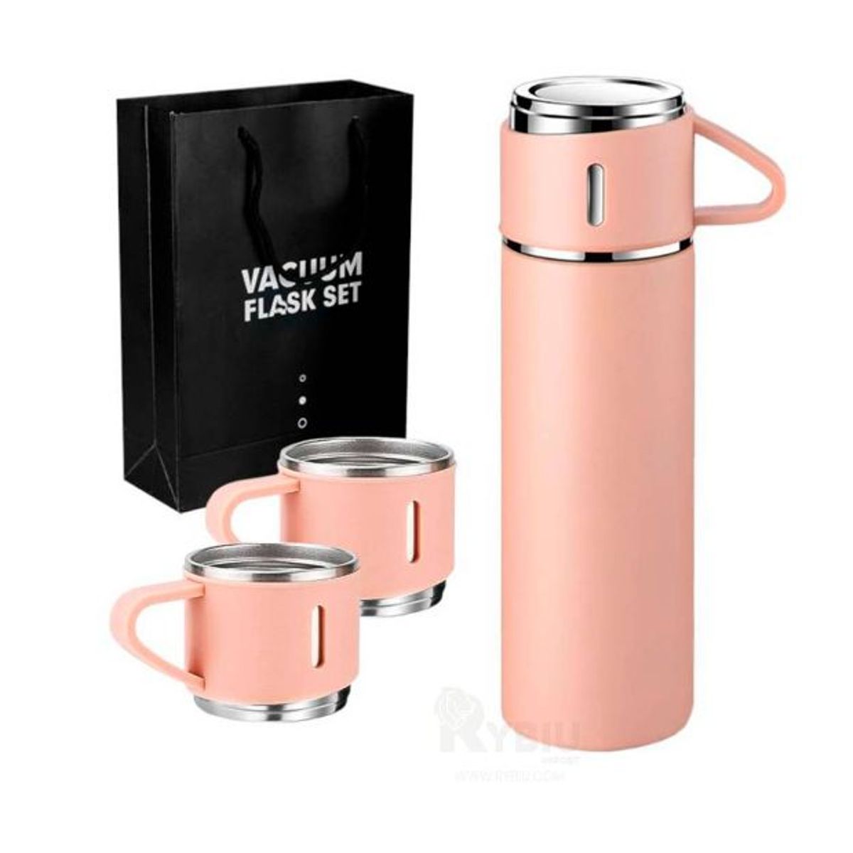 GENERICO - Termo de Acero Inoxidable Rosado 500ml