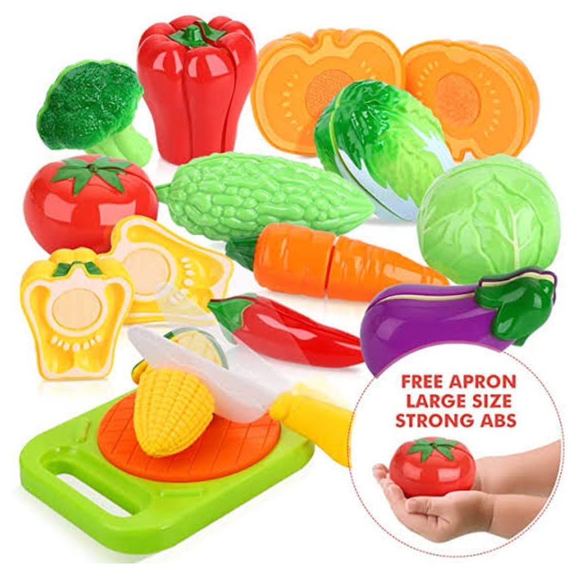 GENERICO - PACK FRUTAS Y VERDURAS PARA CORTAR DIDACTICO PARA NIÑOS