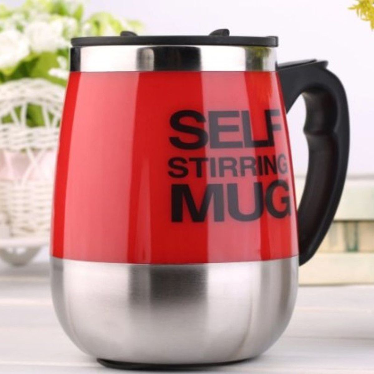 GENERICO - Taza Mezcladora Automática  de Calidad ROJO