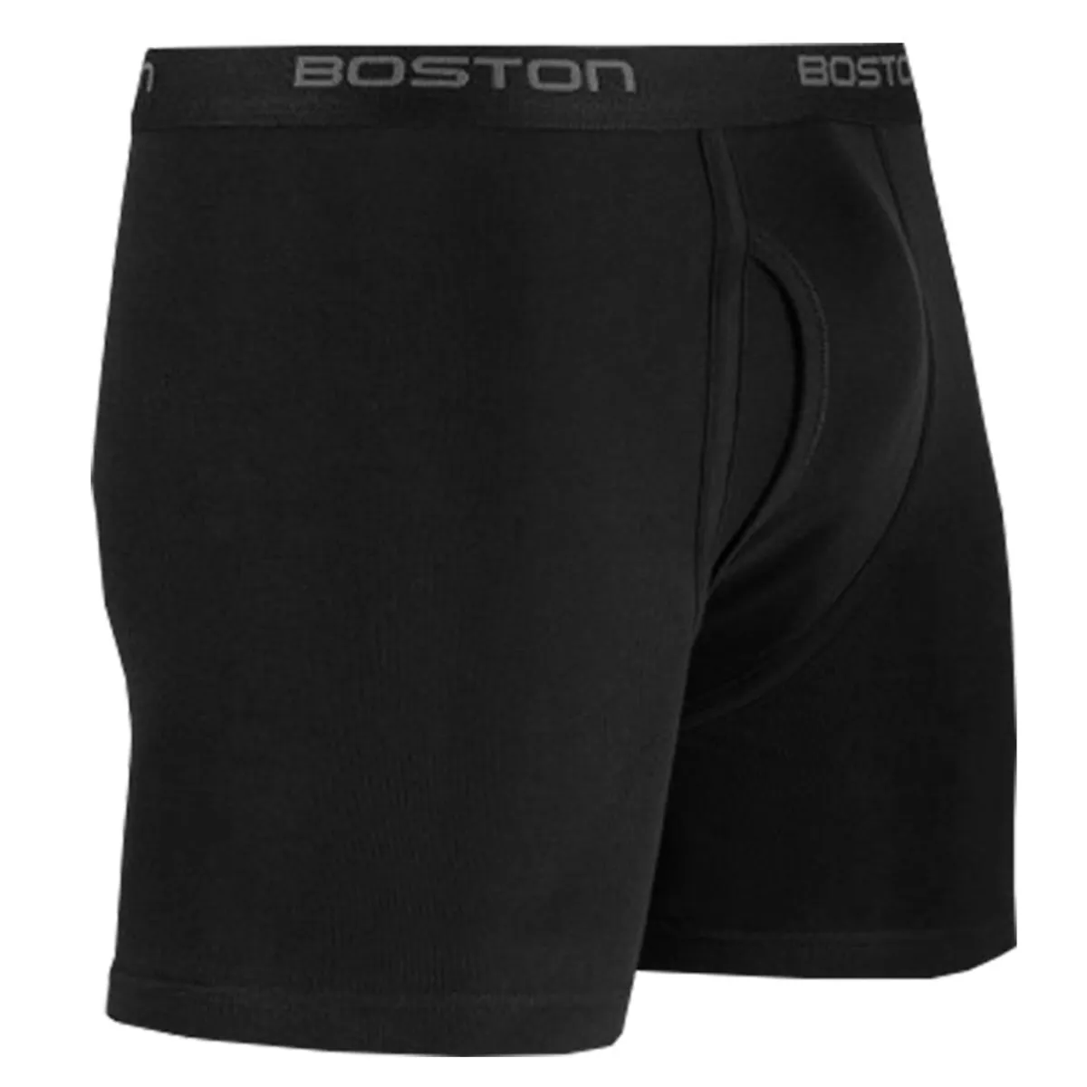 BOSTON - Bóxer Boston Largo Elástico Visible Negro