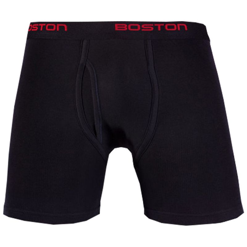 BOSTON - Bóxer Boston Largo Elástico Visible Azul Marino