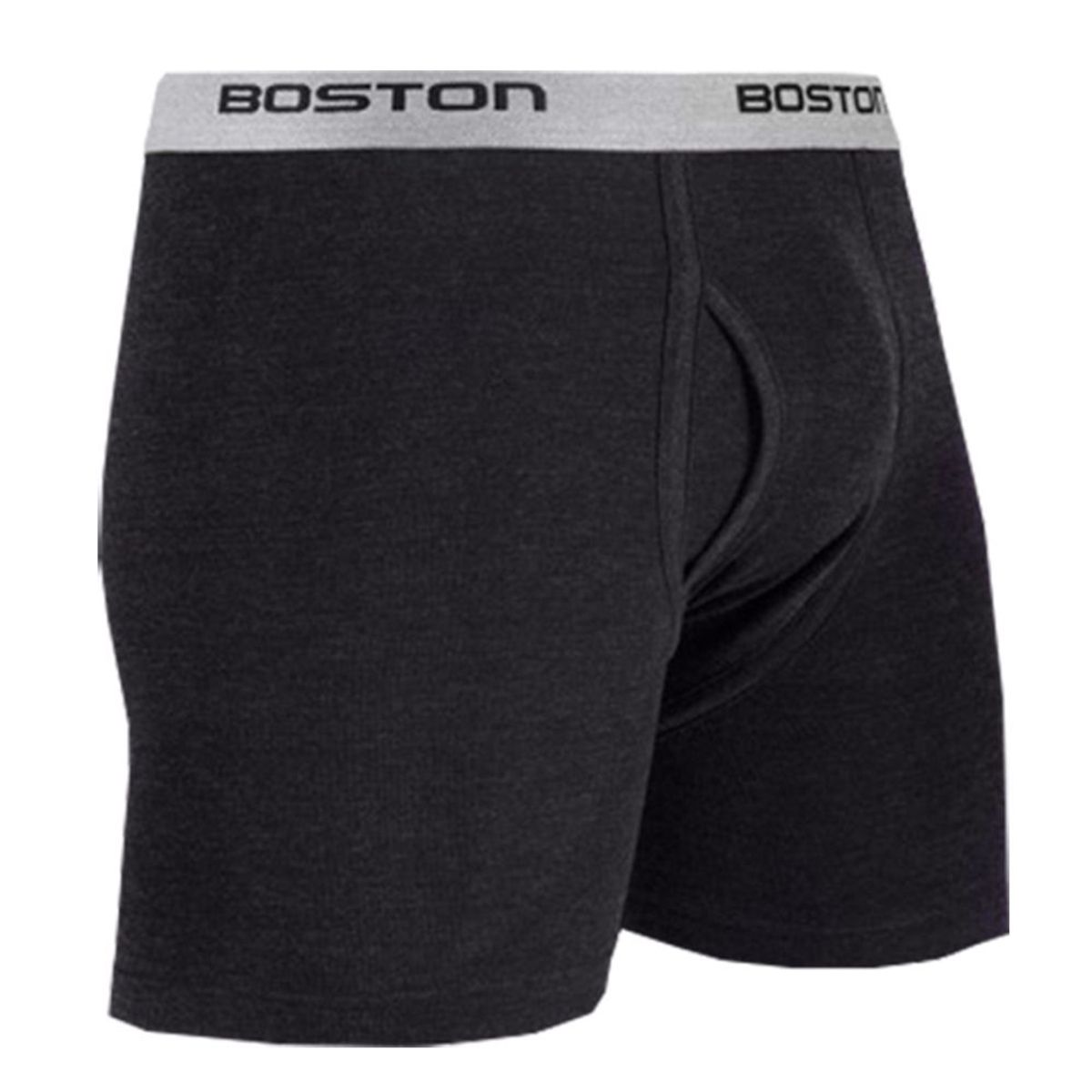 BOSTON - Bóxer Boston Largo Elástico Visible Plomo Oscuro