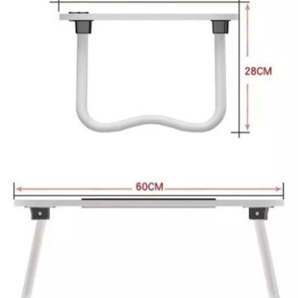 GENERICO - Mesa plegable para laptop con 4 puertos usb  + ventilador CALIDAD