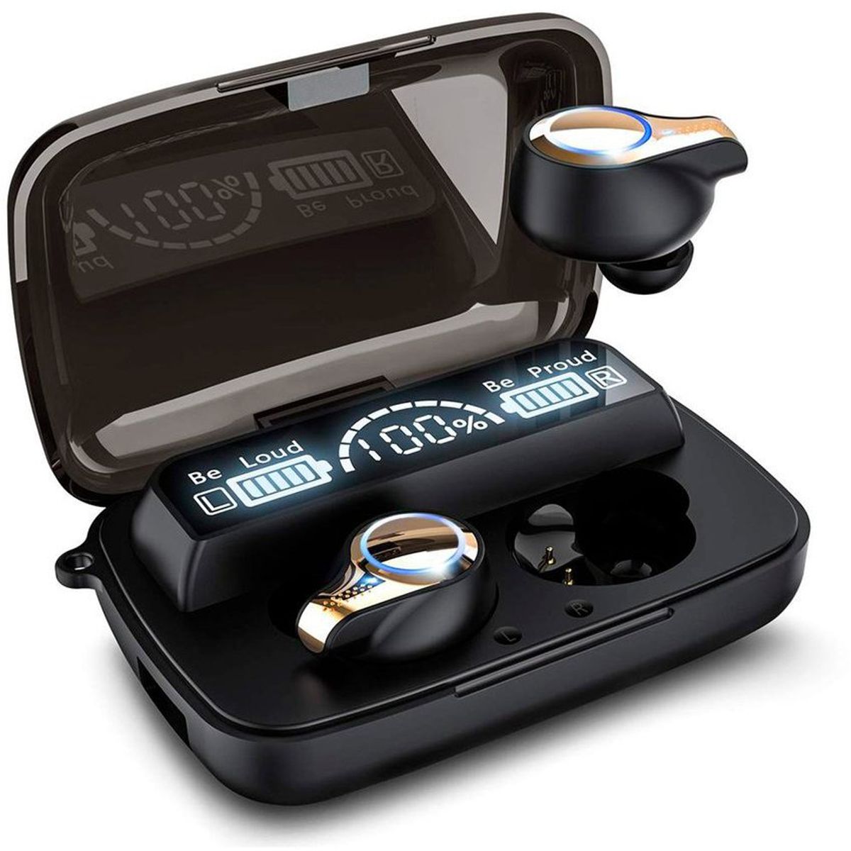 GENERICO - Audífonos bluetooth m18 power bank 3 en 1 negro