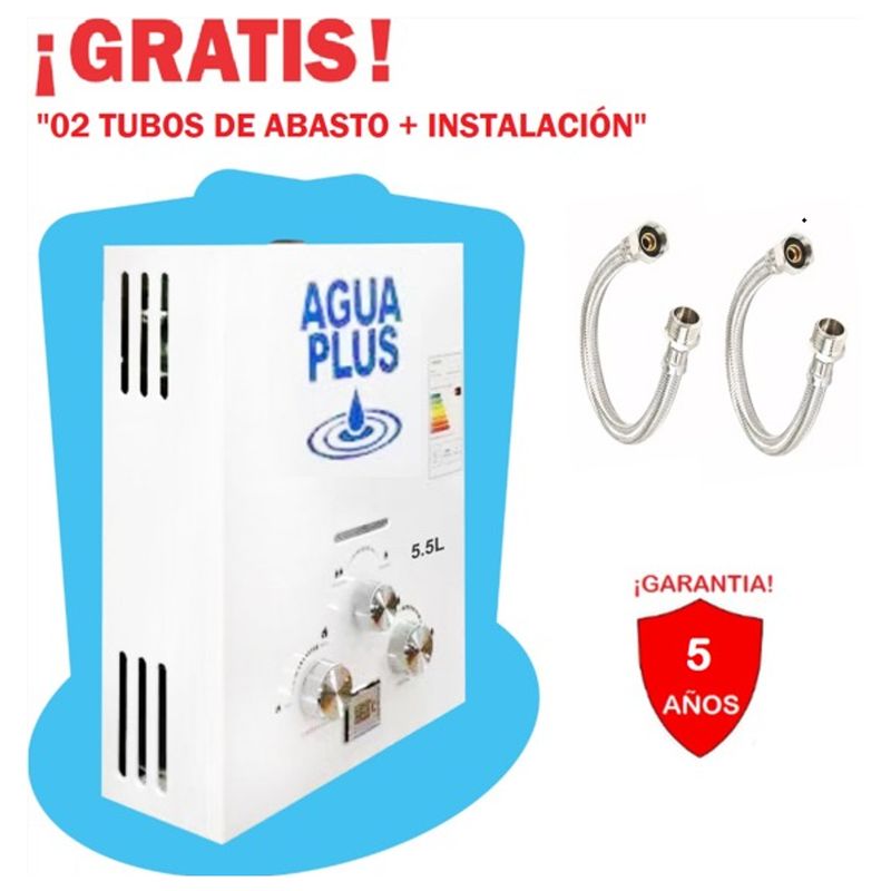 AGUA PLUS - TERMA A GAS GLP 5.5 LT - AGUA PLUS