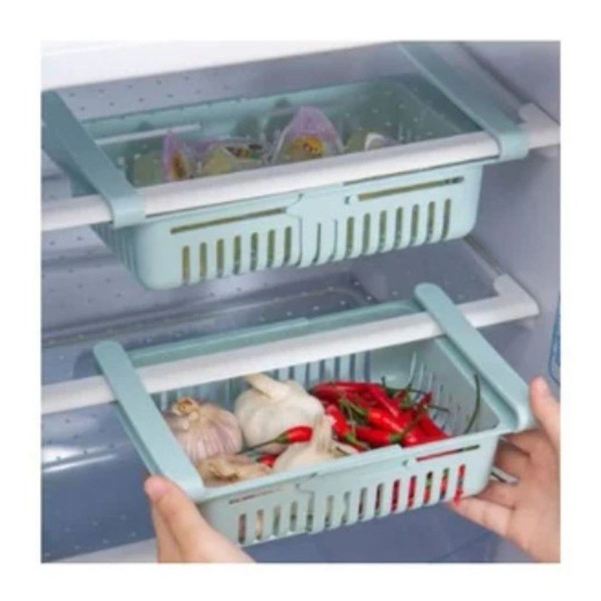 GENERICO - ORGANIZADOR PARA REFRIGERADORA EXPANDIBLE CELESTE