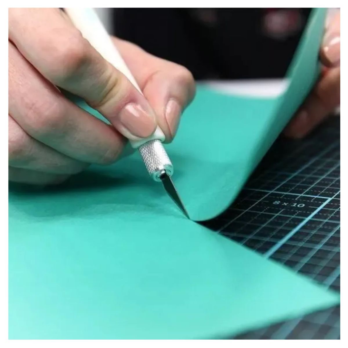 GENERICO - Base Tabla Tablero De Corte A3 45 X 30 Cm + Regla + Bisturi