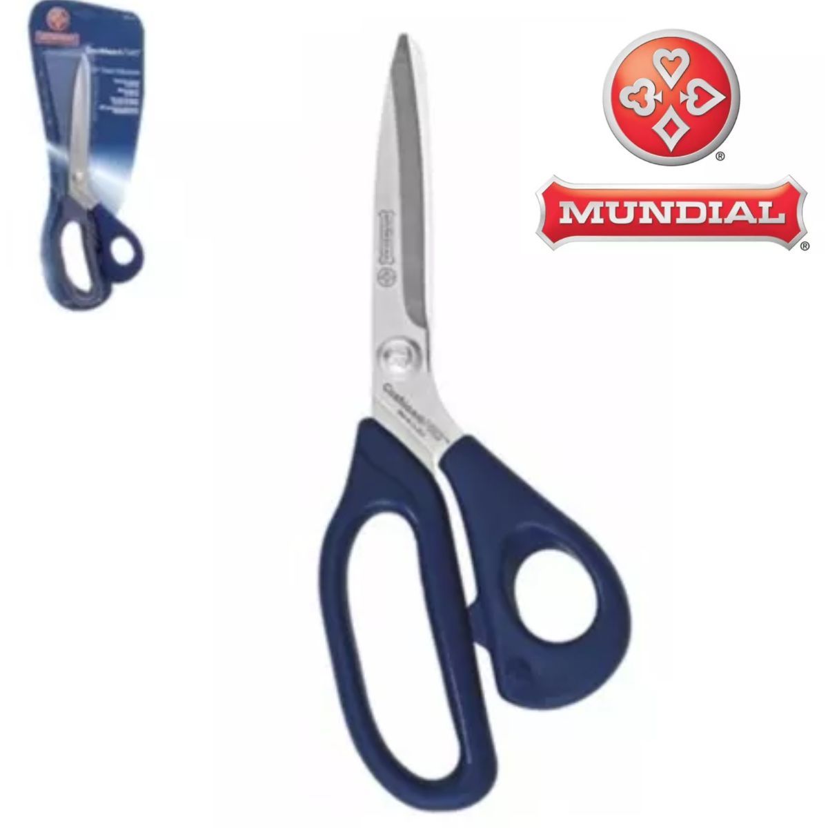 MUNDIAL - Tijera Costura Mango De Caucho Marca Mundial N° 12 30cm